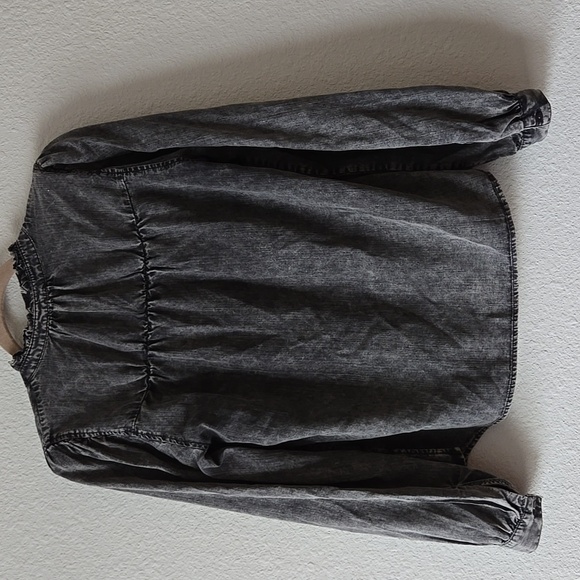 Rails denim button Down Long Sleeve shirt Black Washed Size XS - Picture 8 of 13